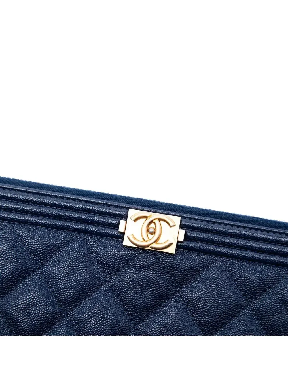 Chanel Large Quilted Caviar Boy O Case #284852C10B